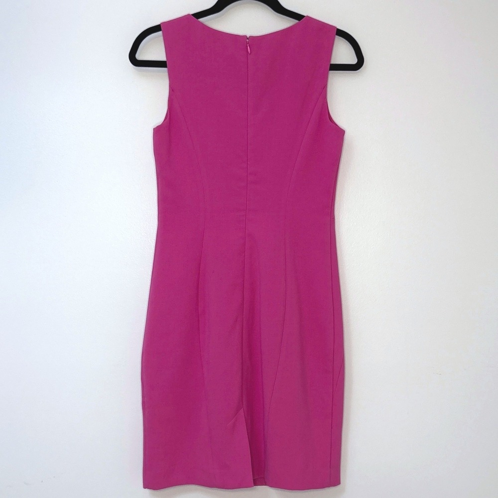Banana Republic Magenta Pink Sheath Dress Size 0 - Picture 4 of 7